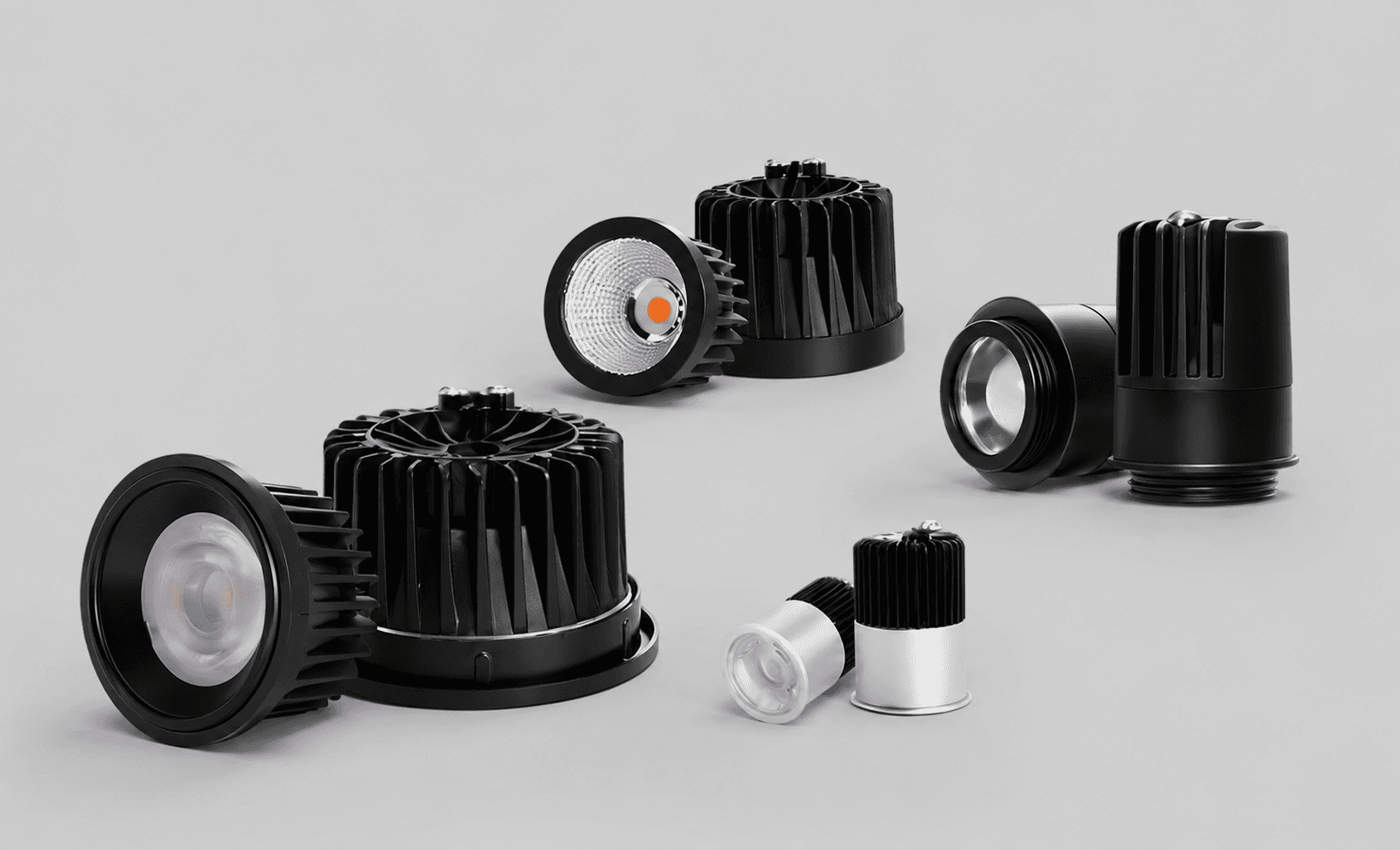 LED module options in different sizes and optical configurations for custom lighting projects