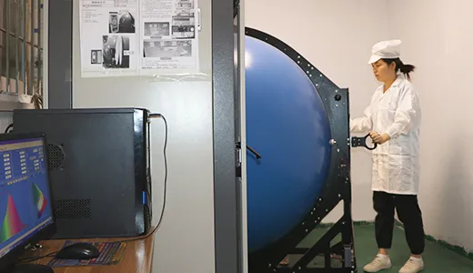 Integrating sphere spectral analysis for lighting validation